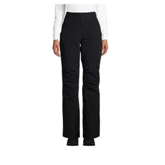 NWOT Lands' End Women's Squall Waterproof Insulated Snow Pants XSmall Petite BLK - Picture 1 of 13